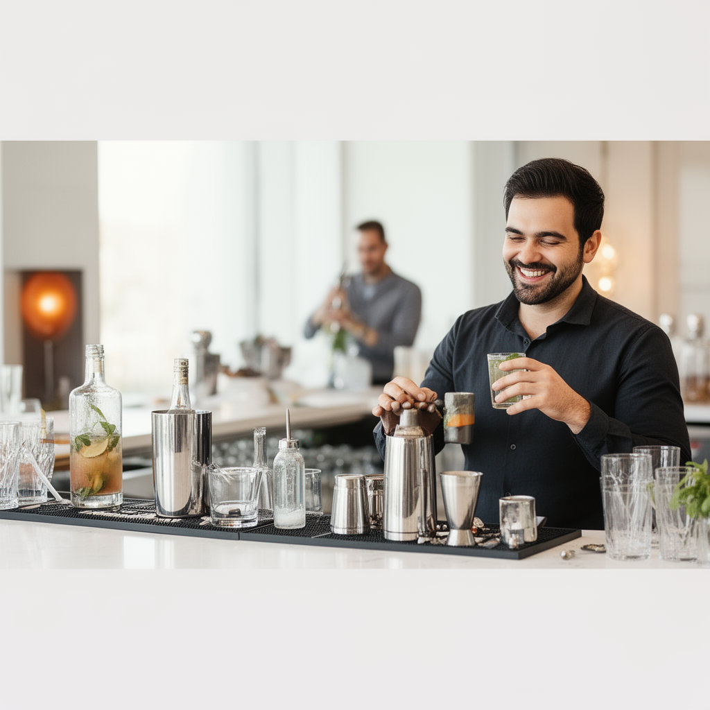 HeartNSoul Mixology Group LLC professional mobile bartending setup for an elegant event in Los Angeles, CA